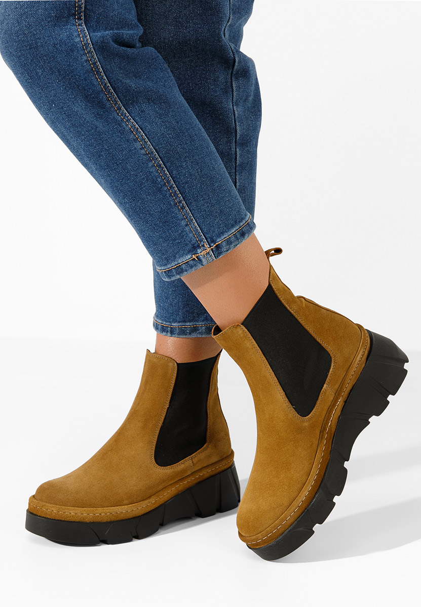 Ženski Chelsea gležnjarji Avelyn V2 Kamela