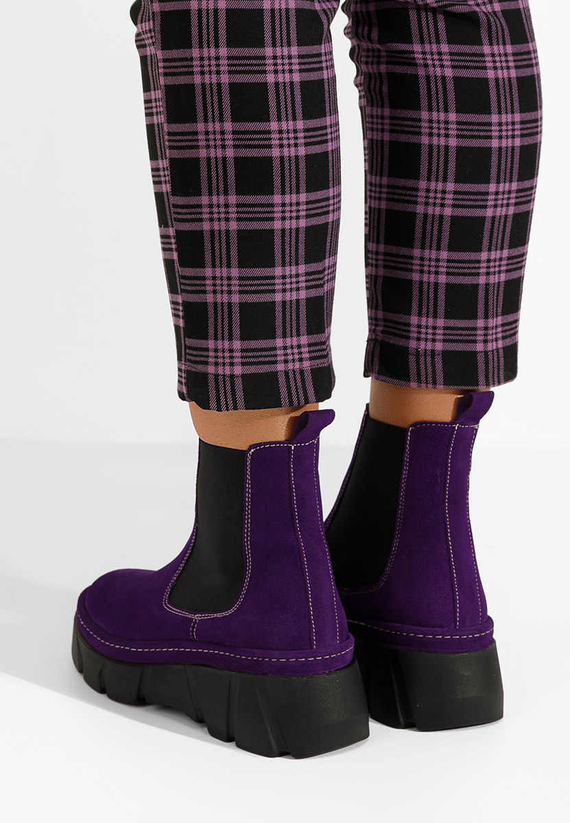 Ženski Chelsea gležnjarji Avelyn V2 Vijolična