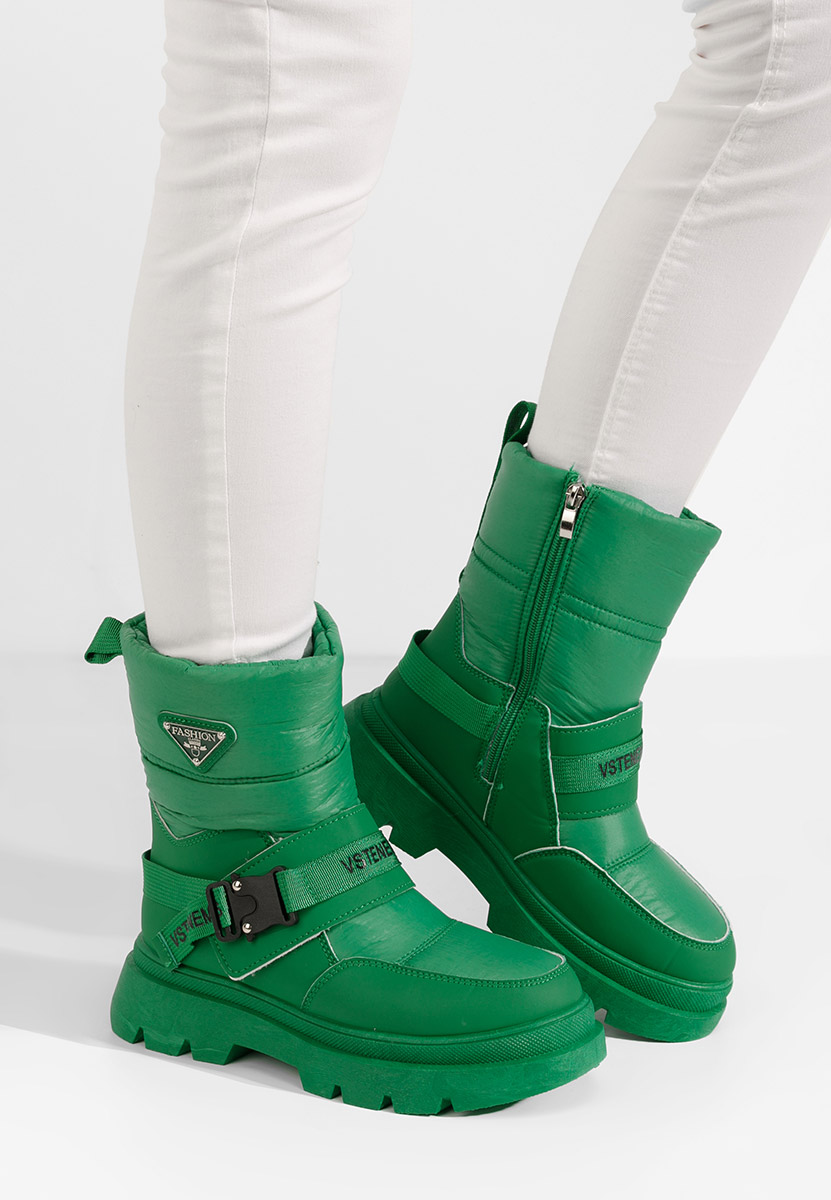 Ženski škornji za sneg Manya Zelena