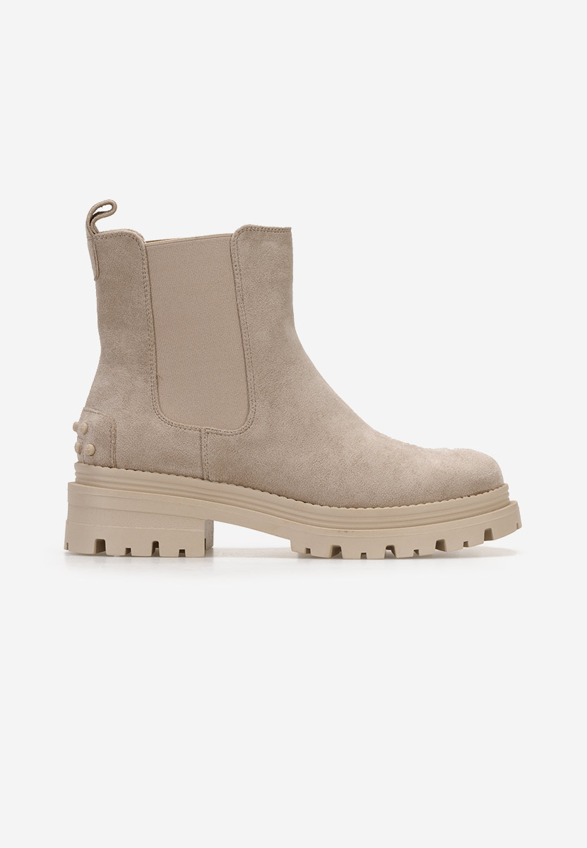 Ženski gležnjari Sallia Bež