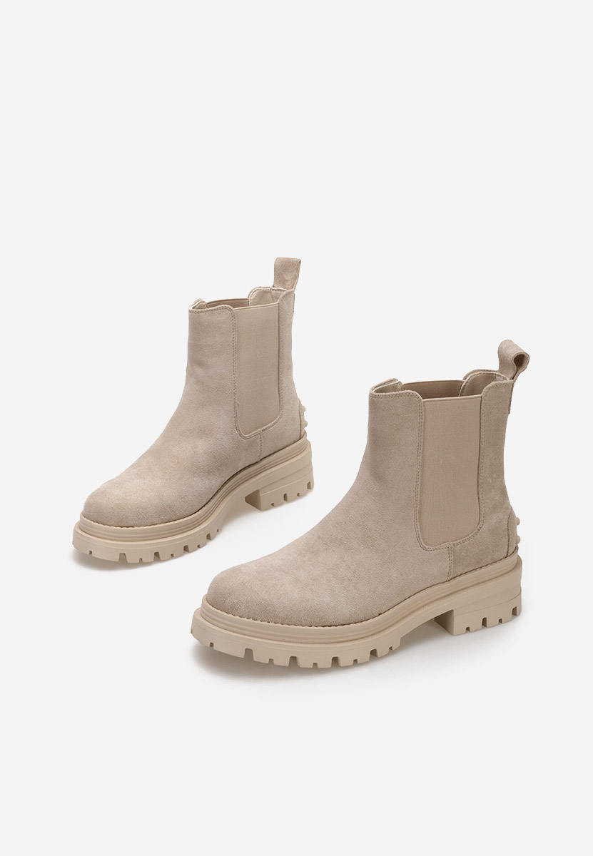 Ženski gležnjari Sallia Bež