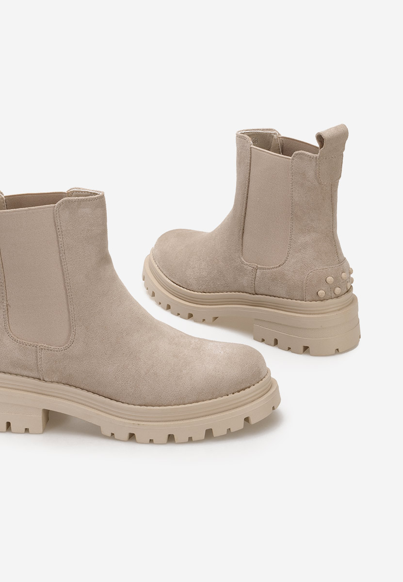 Ženski gležnjari Sallia Bež