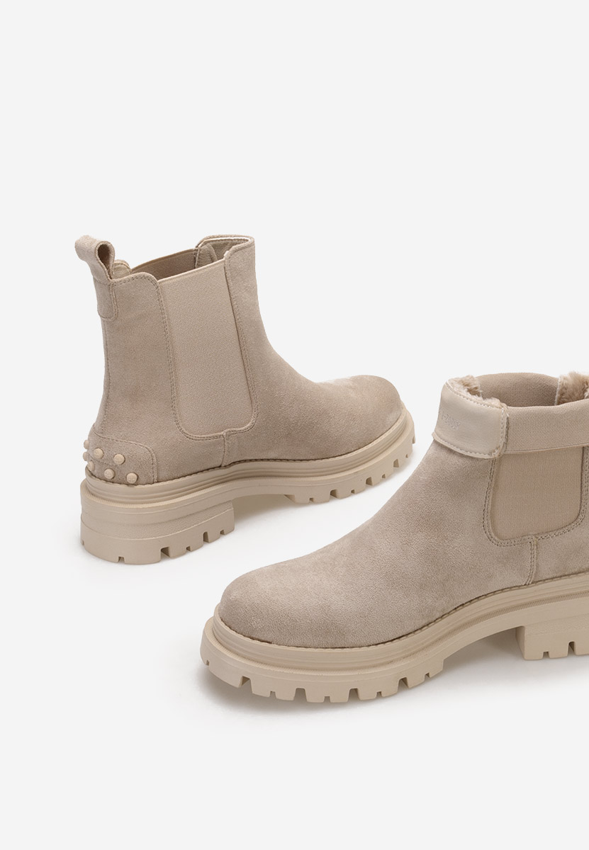 Ženski gležnjari Sallia Bež