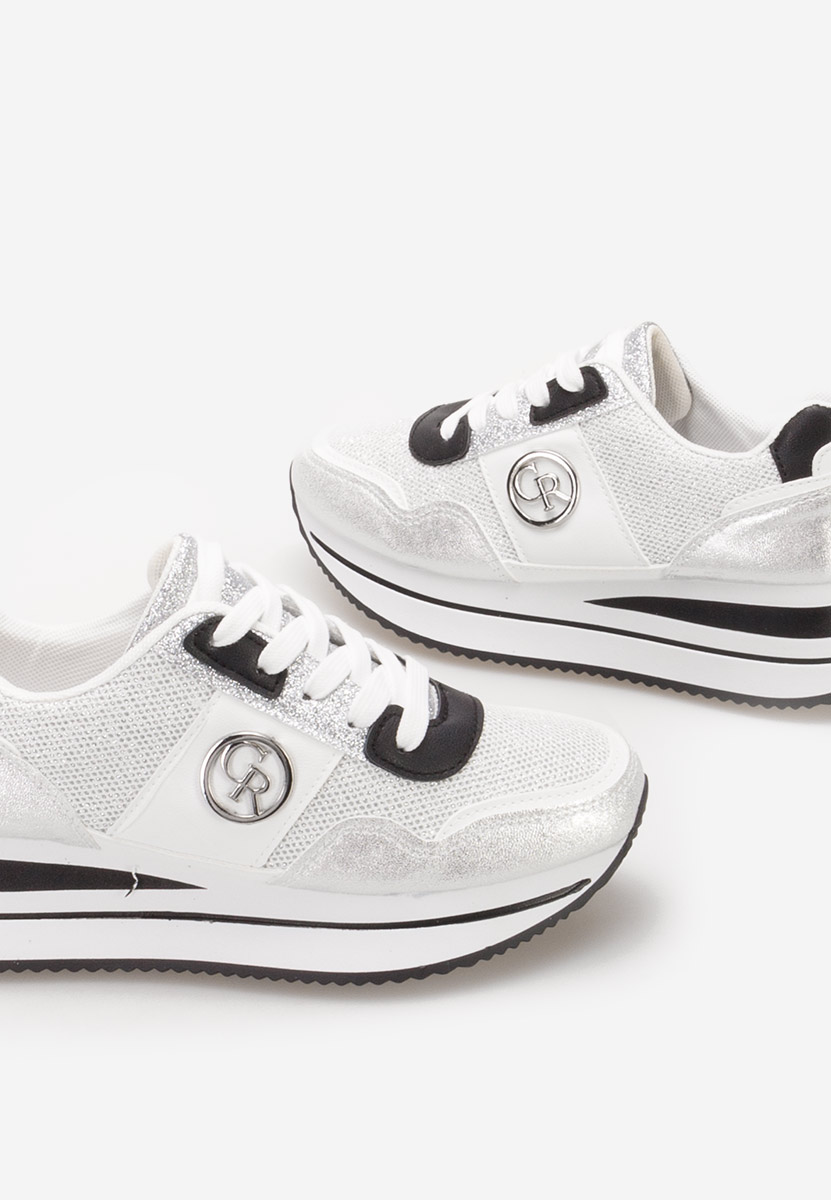 Superge s platformo Zarida srebrne