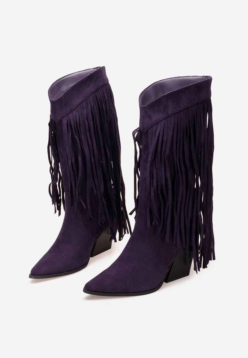 Kavbojski škornji Cartaxa Vijolična