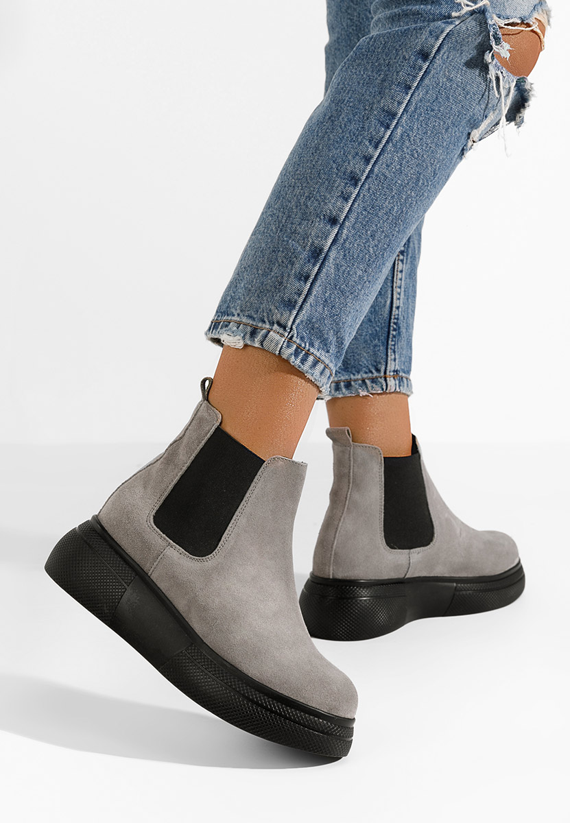 Gležnjari s platformo Kisalia V2 Siva