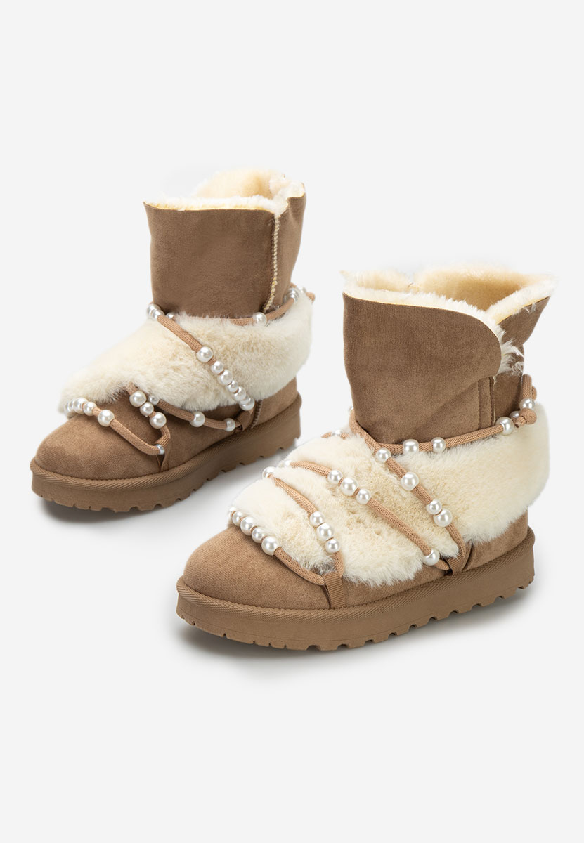 Zimske ženske škornje Belvia Kaki