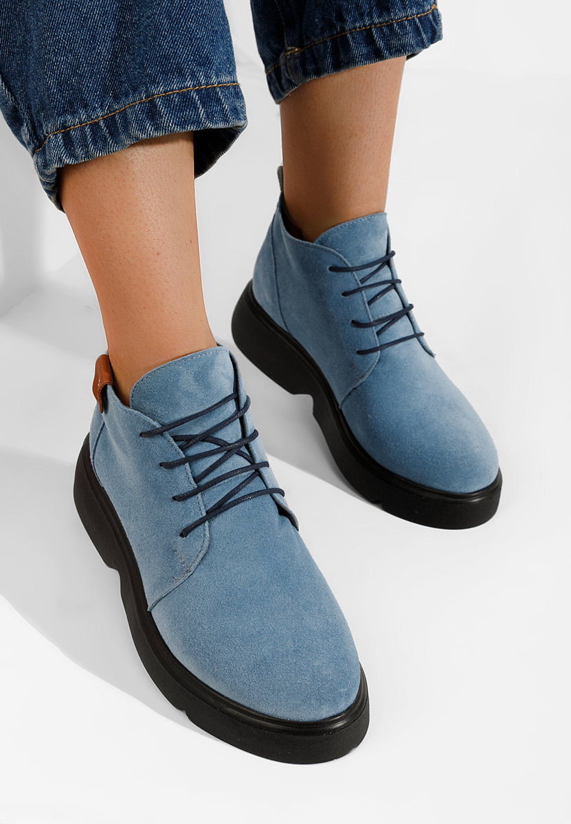 Ženski usnjeni gležnjari Arania Modra Ženski usnjeni gležnjari Arania Modra