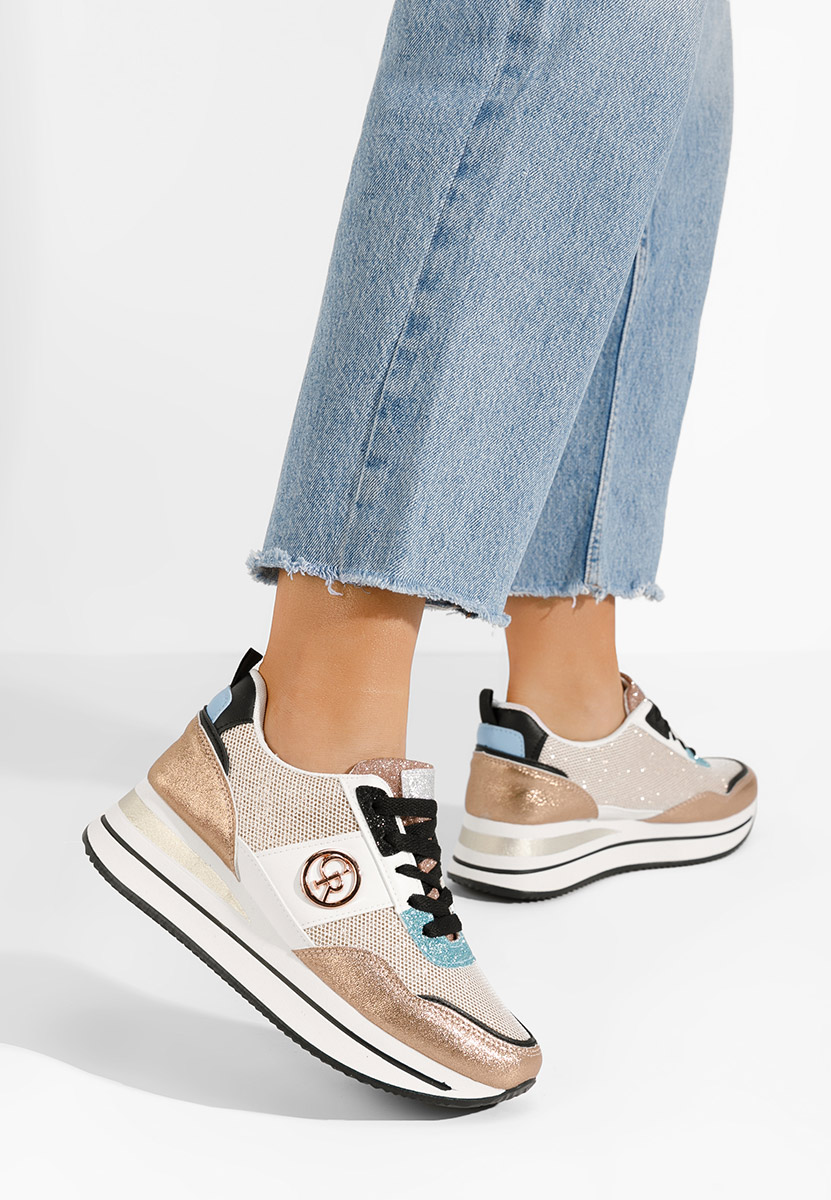 Superge s platformo Zarida V2 champagne