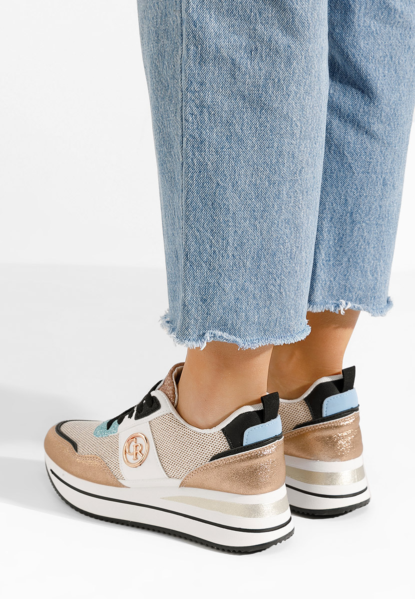 Superge s platformo Zarida V2 champagne