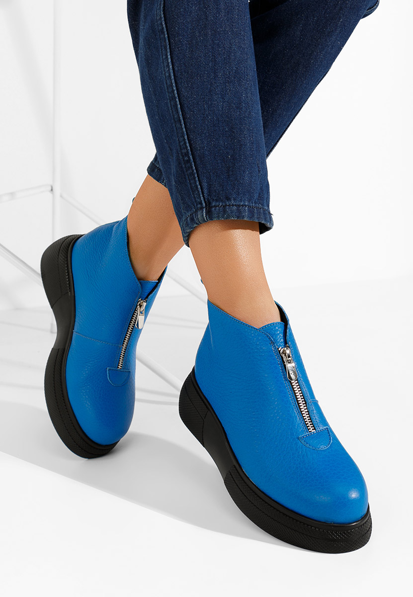 Ženski usnjeni gležnjari Laurisa modra Ženski usnjeni gležnjari Laurisa modra