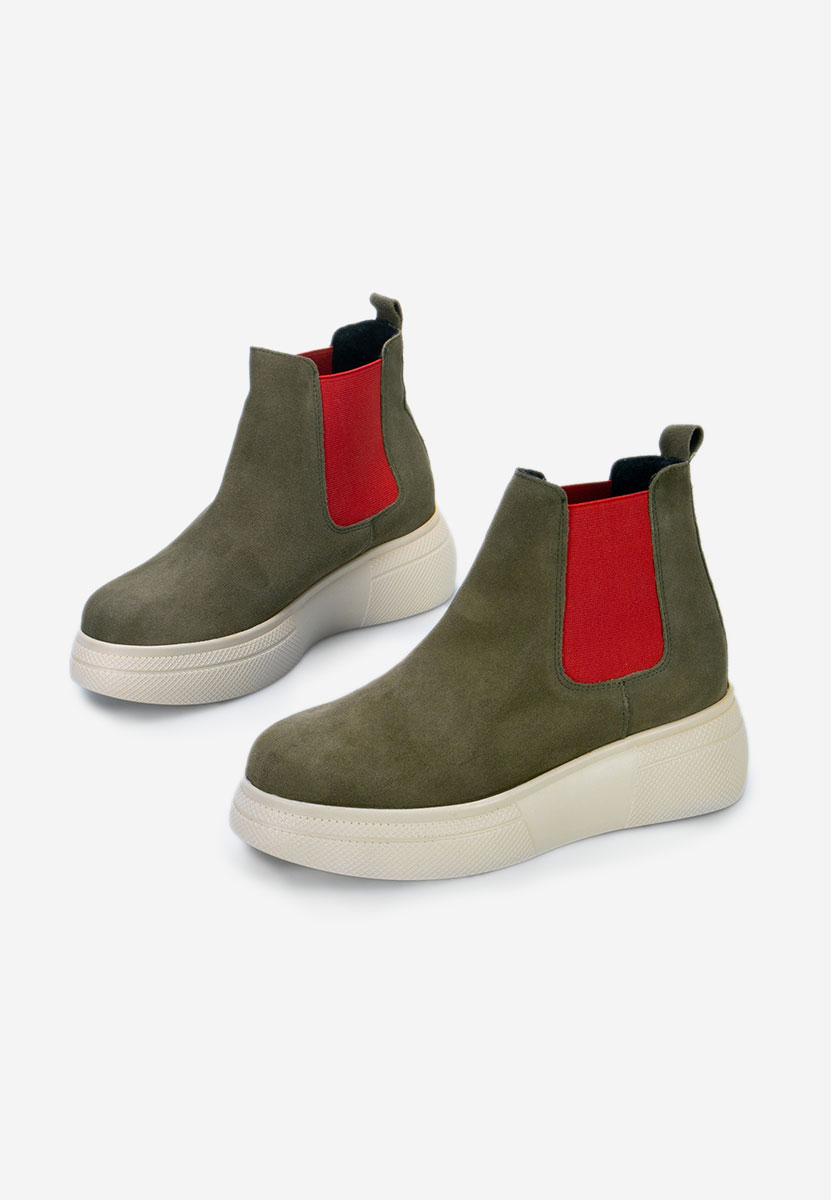 Ženski Chelsea gležnjarji Kisalia V2 Kaki