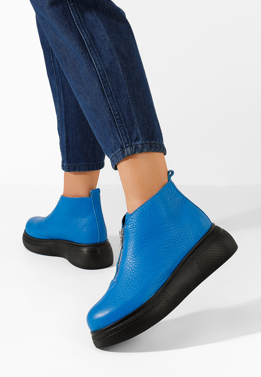 Ženski usnjeni gležnjari Laurisa modra Ženski usnjeni gležnjari Laurisa modra