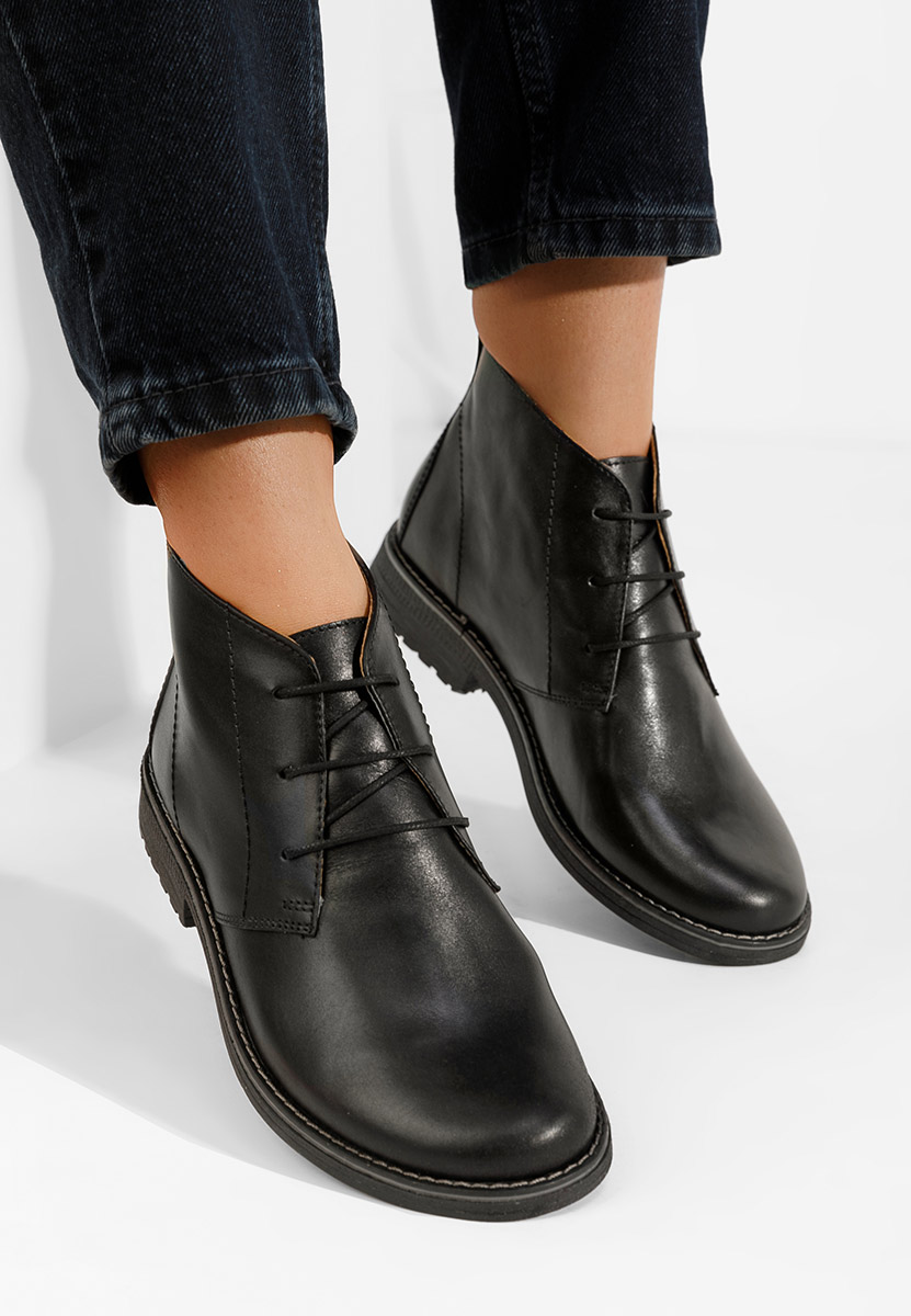 Ženski usnjeni gležnjari Kalisa V5 črna Ženski usnjeni gležnjari Kalisa V5 črna