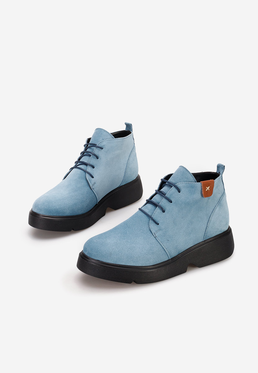 Ženski usnjeni gležnjari Arania Modra Ženski usnjeni gležnjari Arania Modra