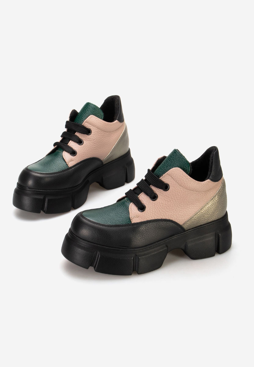 Ženski usnjeni gležnjari Kianna Večbarvno