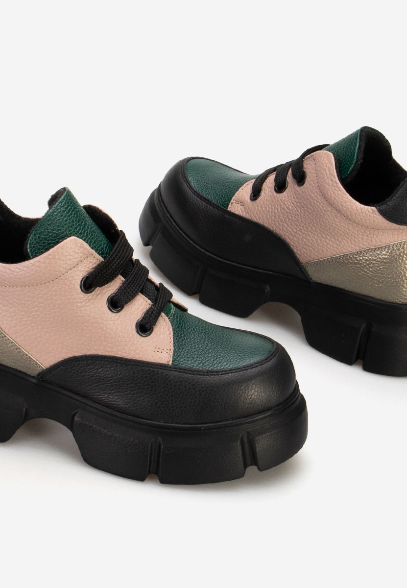 Ženski usnjeni gležnjari Kianna Večbarvno