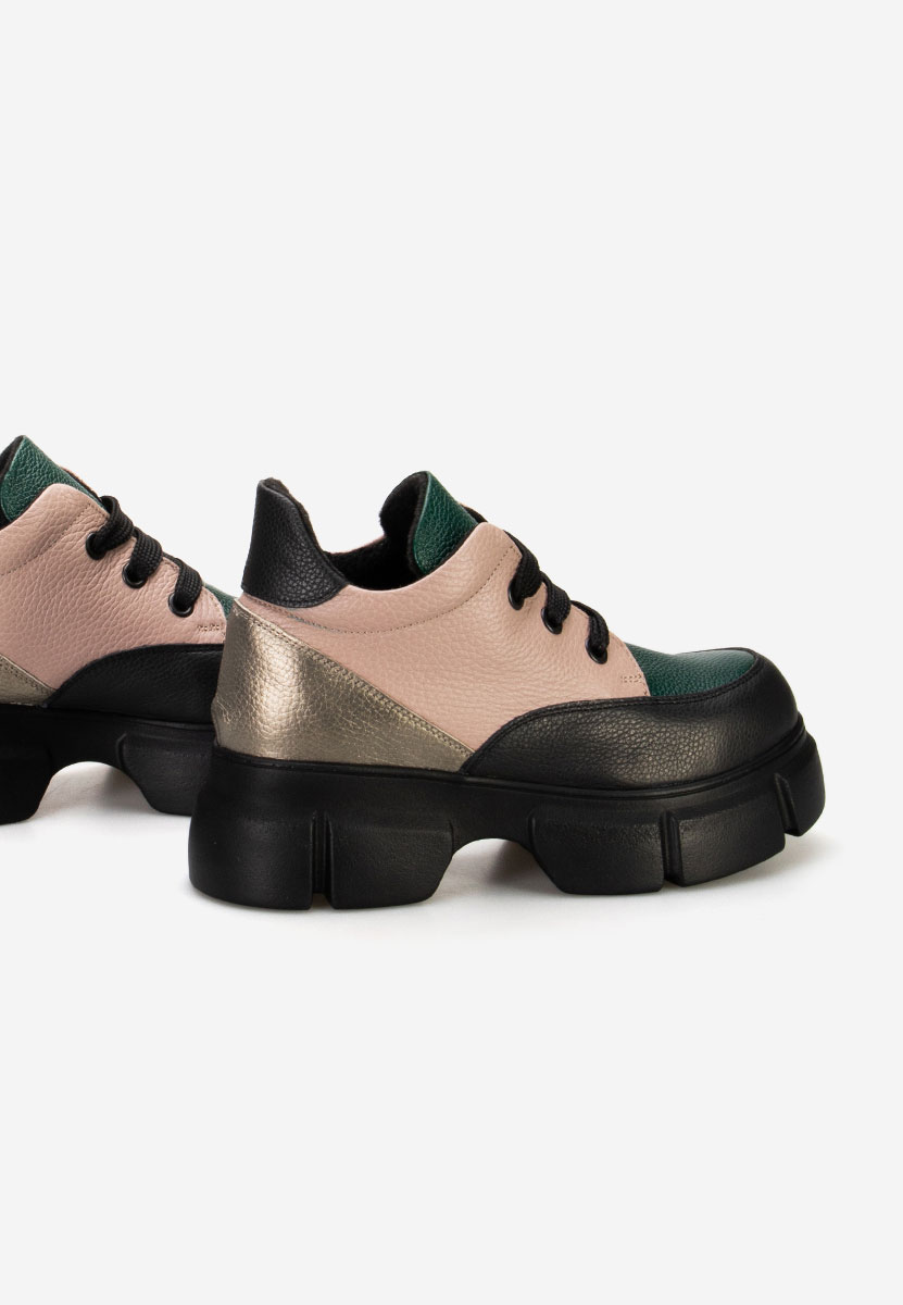 Ženski usnjeni gležnjari Kianna Večbarvno