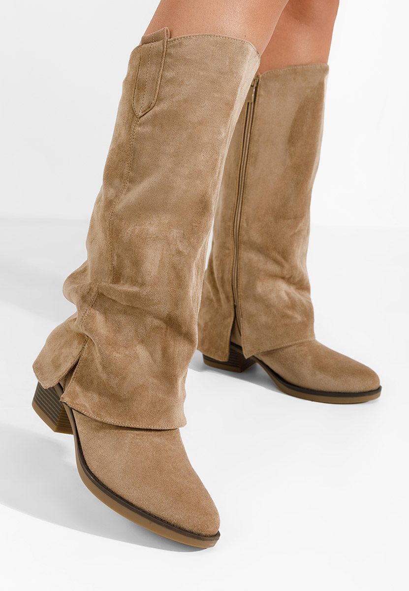 Ženski škornji Chandana Kaki