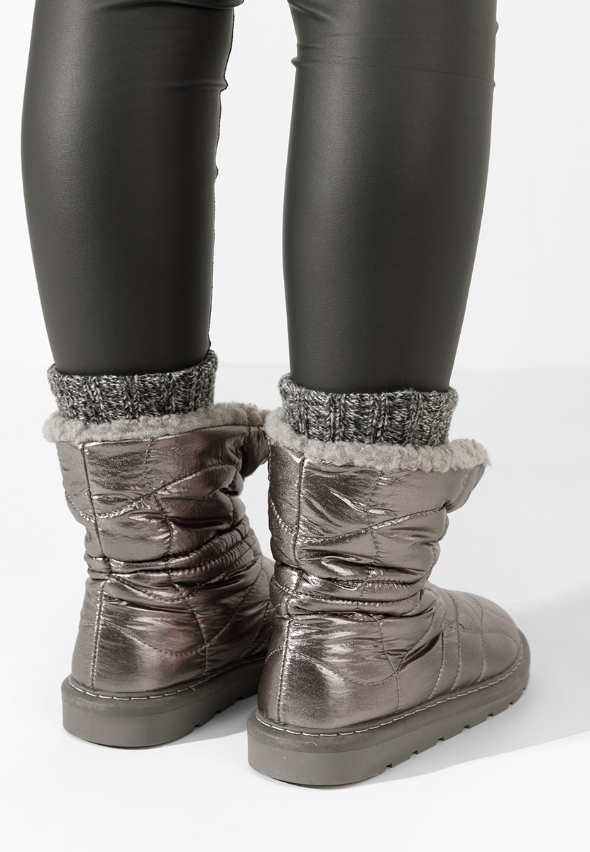 Ženski škornji za sneg Kendra Srebrne