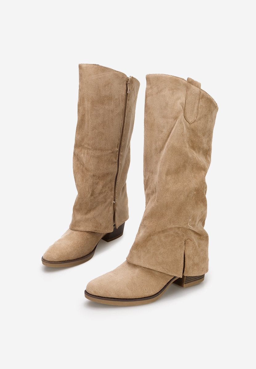 Ženski škornji Chandana Kaki