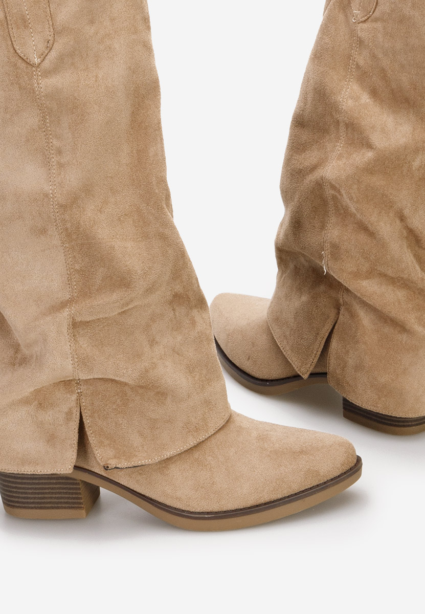 Ženski škornji Chandana Kaki