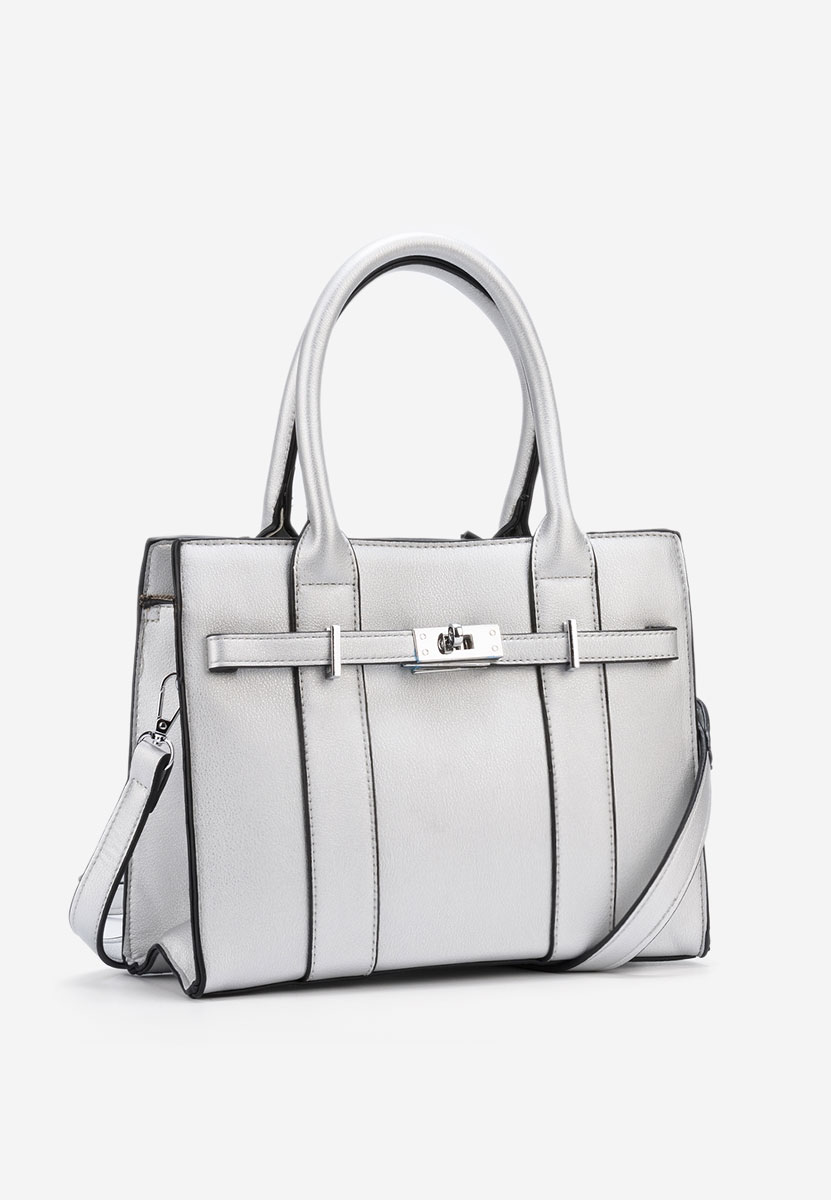 Rokav torba Yvesa srebrna