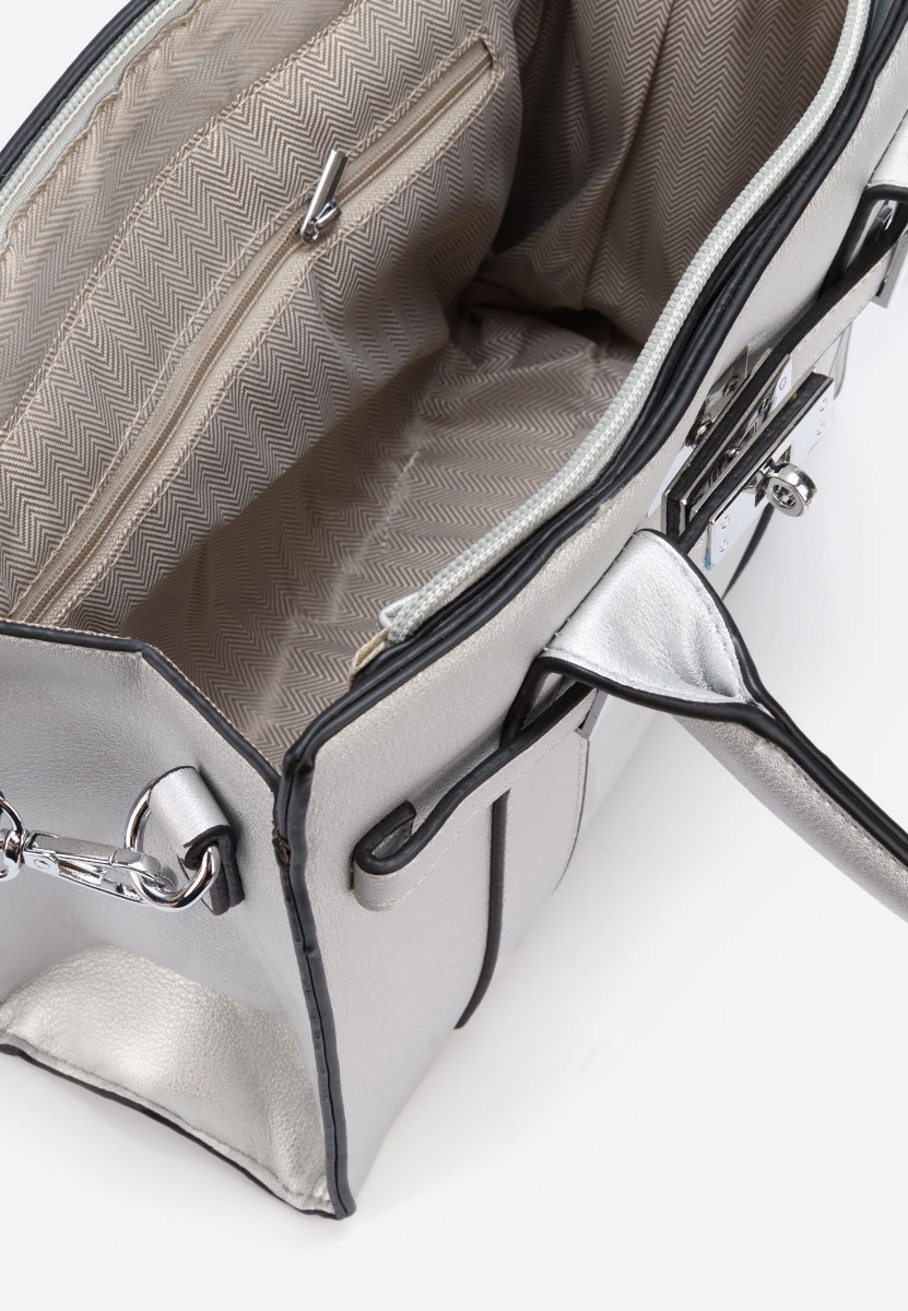 Rokav torba Yvesa srebrna