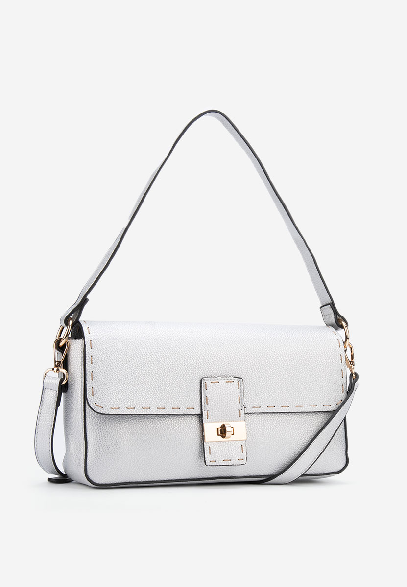 Rokav torba Emilea srebrna