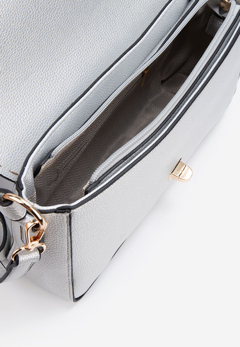 Rokav torba Emilea srebrna