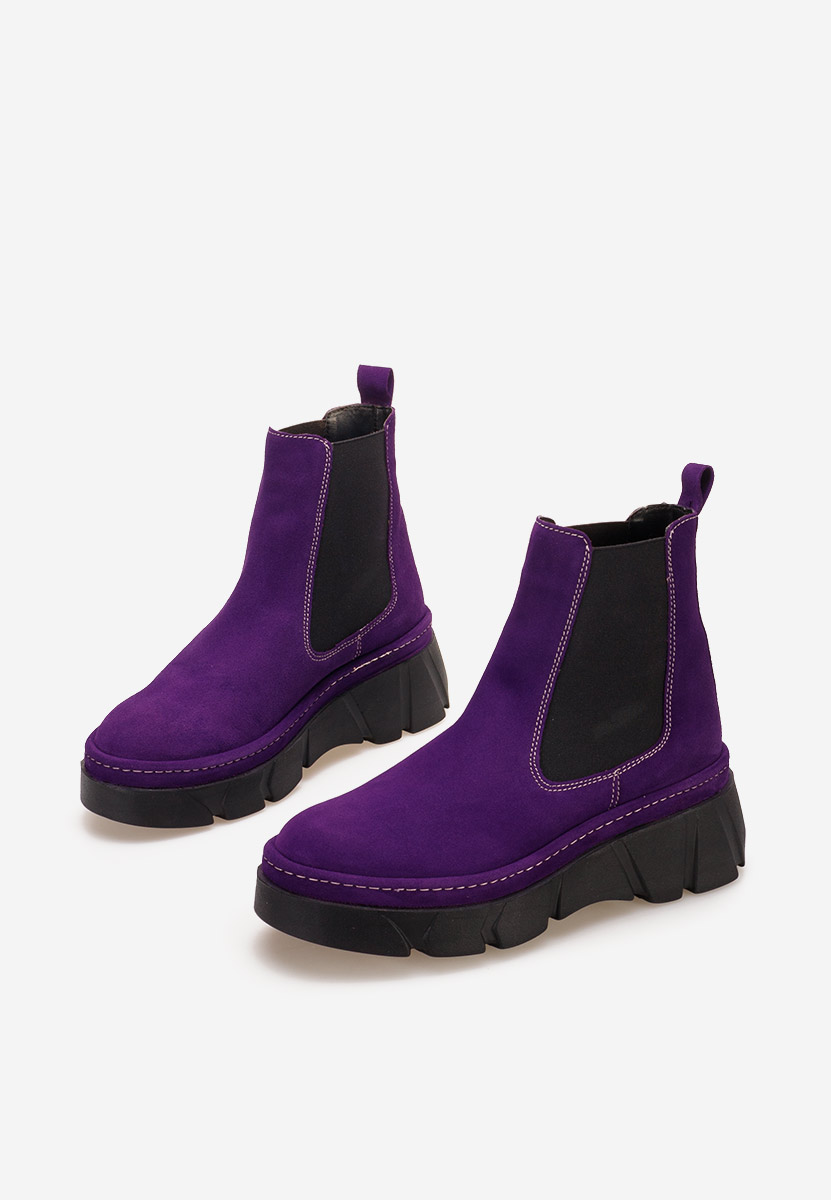 Ženski Chelsea gležnjarji Avelyn V2 Vijolična