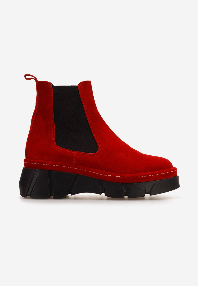 Ženski Chelsea gležnjarji Avelyn V2 Rdeča
