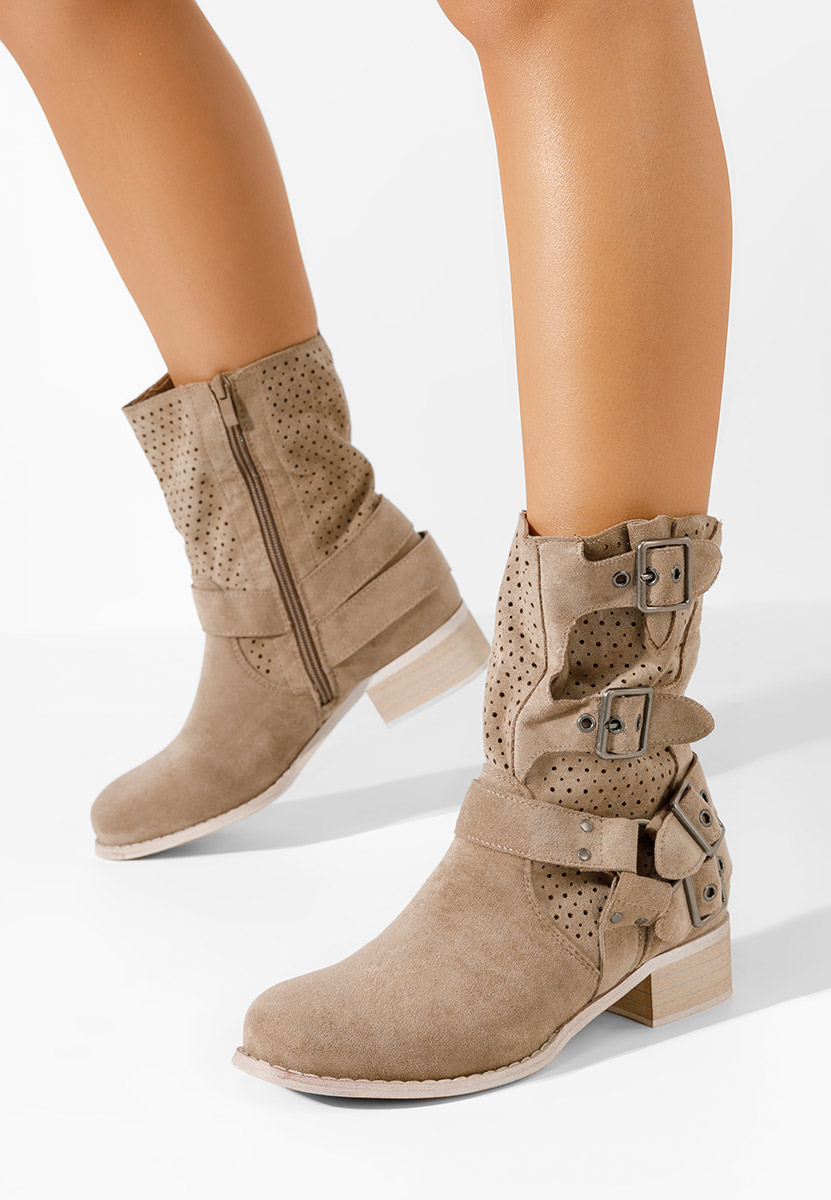 Ženski gležnjari Daiela kaki