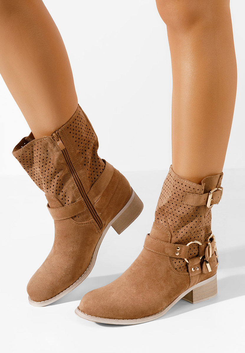 Ženski gležnjari Daiela V2 kamela