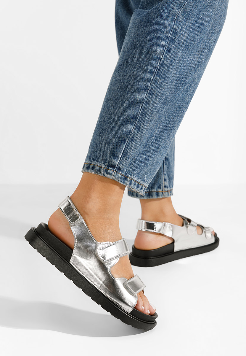 Ženski sandali Briane srebrna