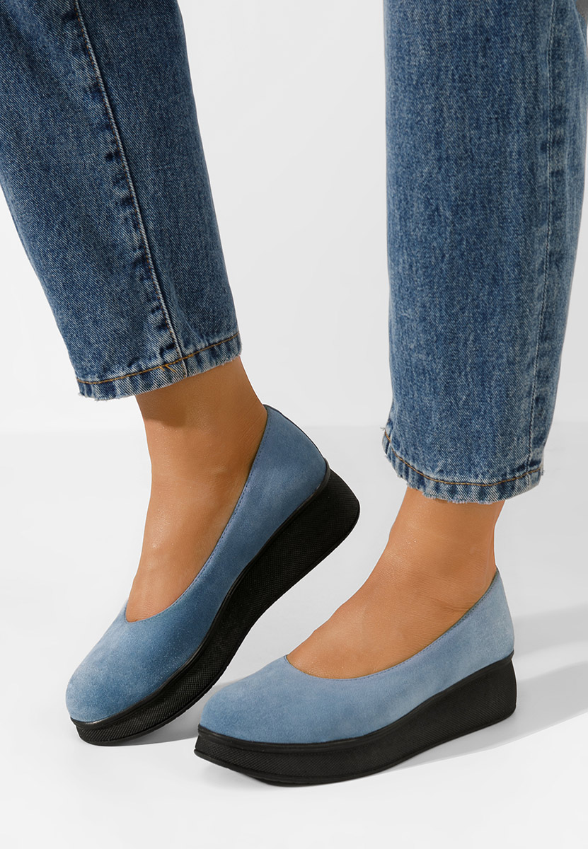 Čevlji s platformo svetlo modra Cantoria V2