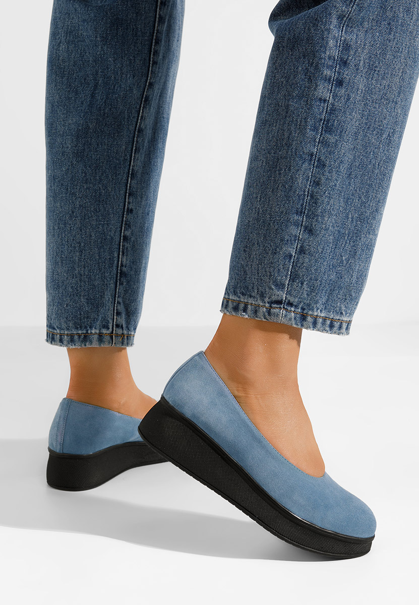 Čevlji s platformo svetlo modra Cantoria V2