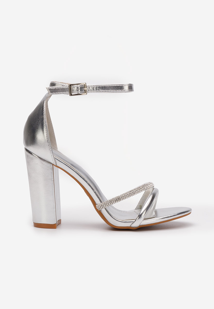 Ženski sandali Leriva srebrna