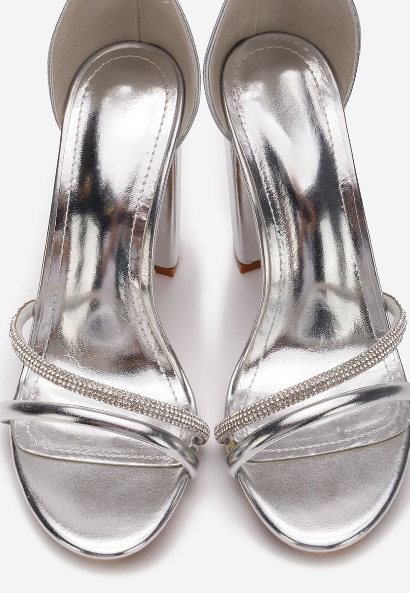 Ženski sandali Leriva srebrna