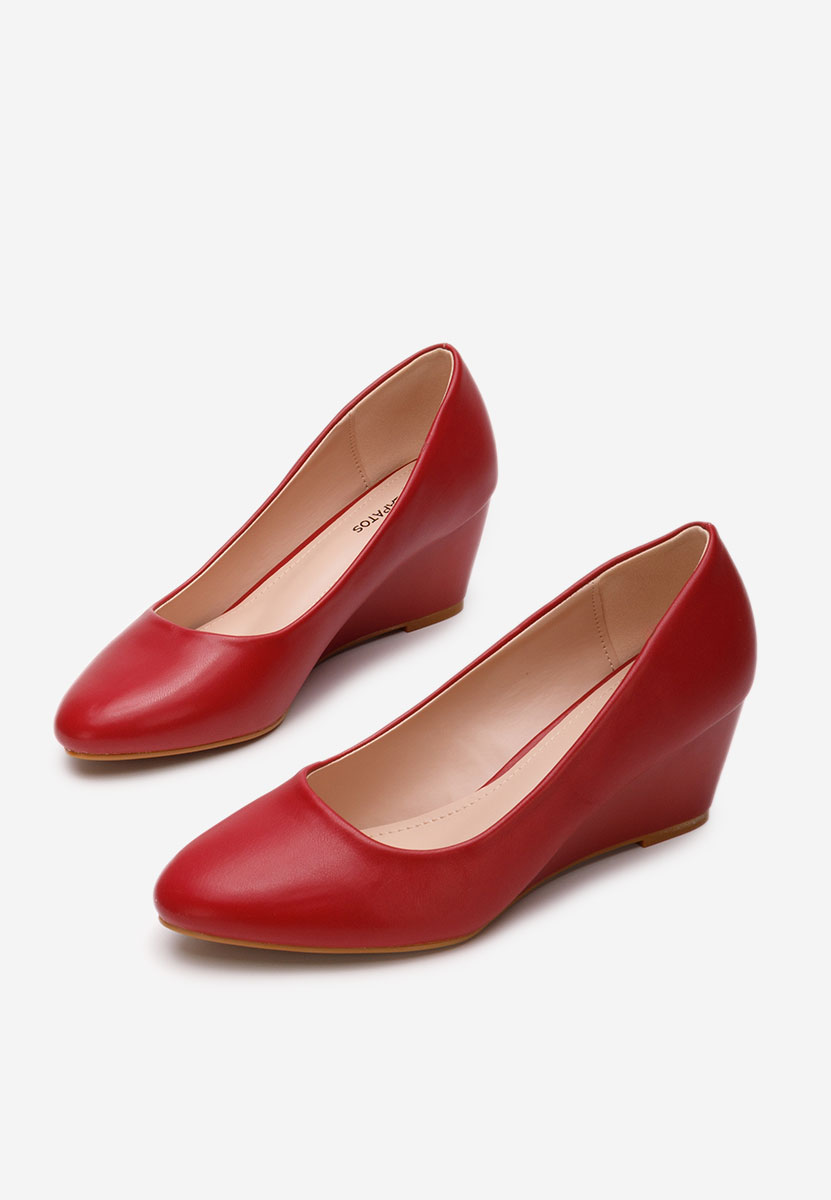 Čevlji s platformo Cutiara rdeča
