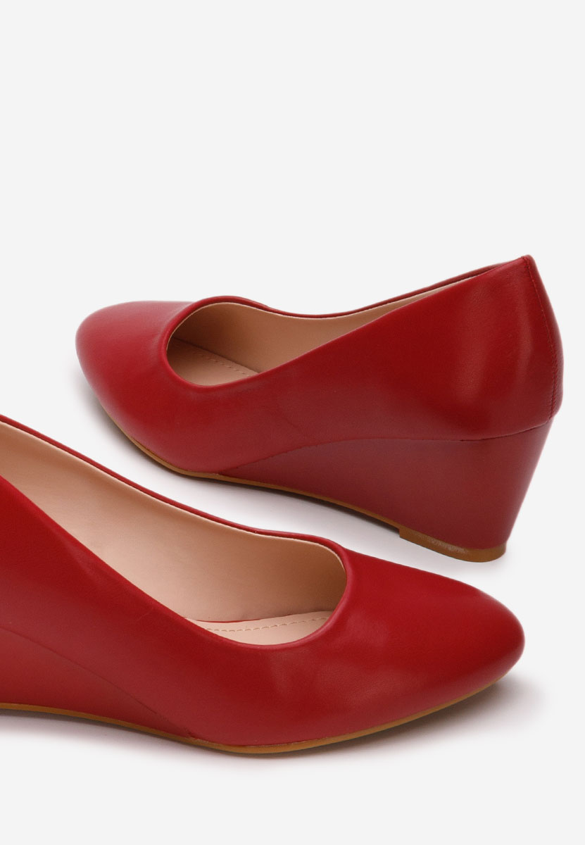 Čevlji s platformo Cutiara rdeča