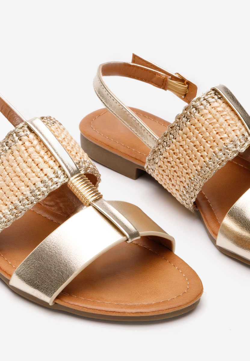 Ženski sandali Almita zlata