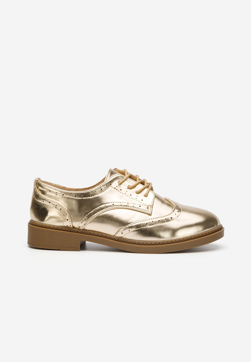 Brogue čevlji Cametia zlata