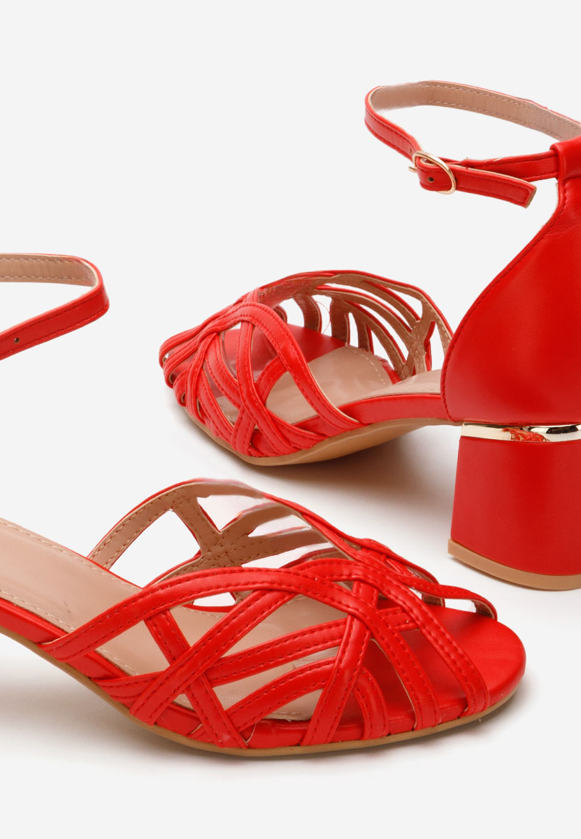 Ženski sandali Luigina rdeča