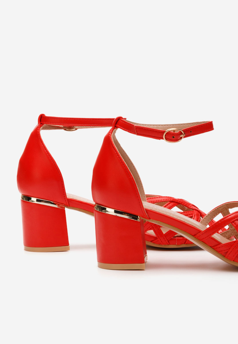 Ženski sandali Luigina rdeča