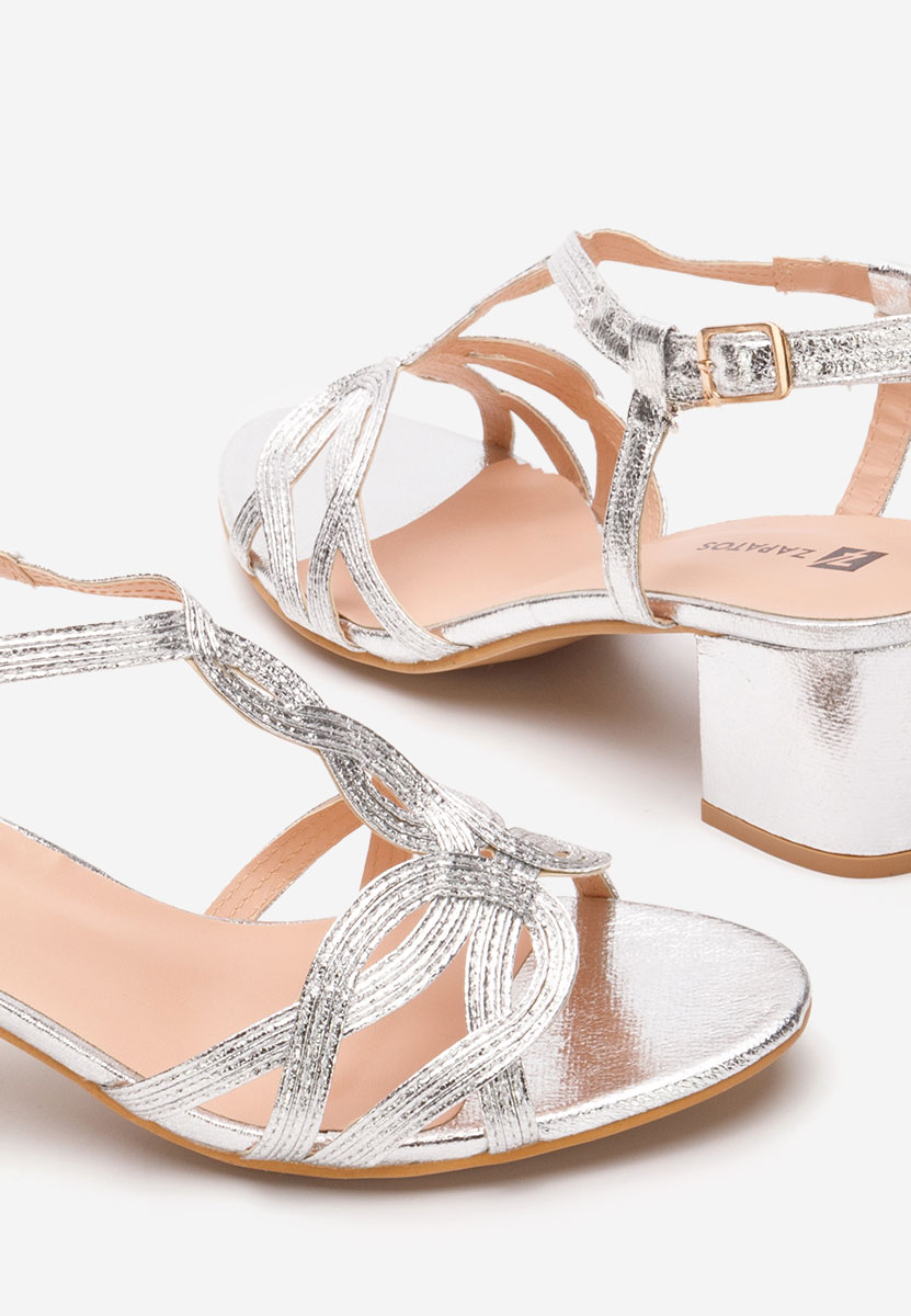 Ženski sandali Siltia srebrna