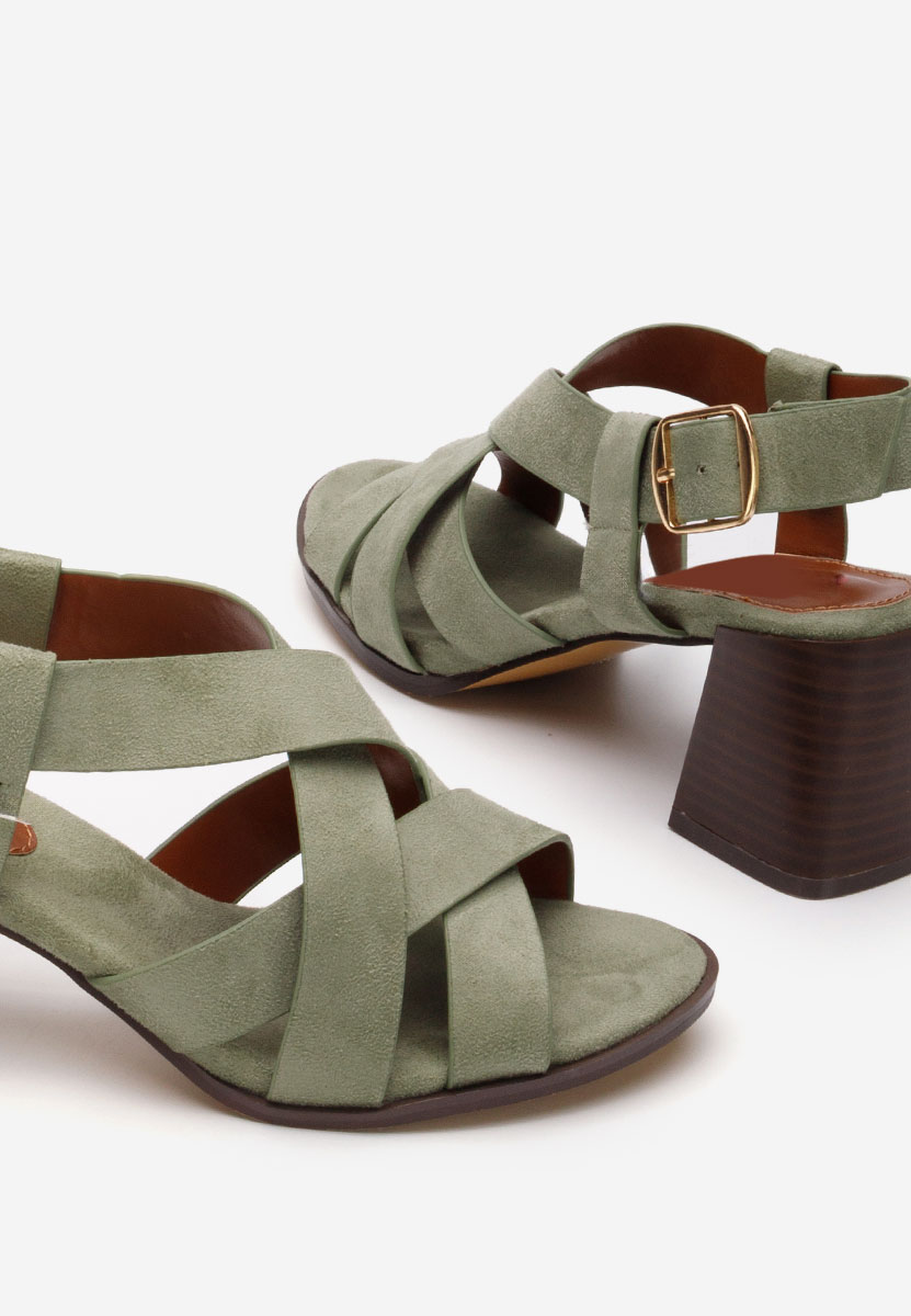 Ženski sandali Soley zelena
