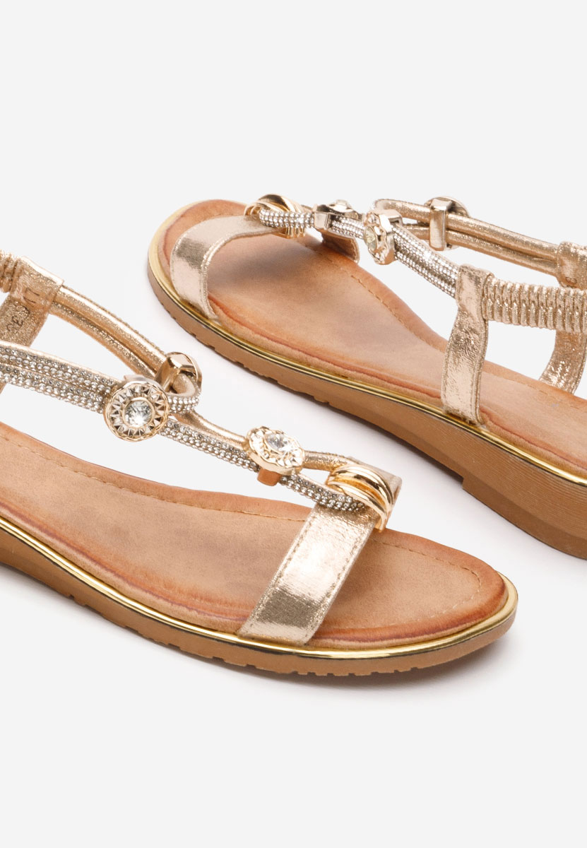 Ženski sandali Caselia zlata