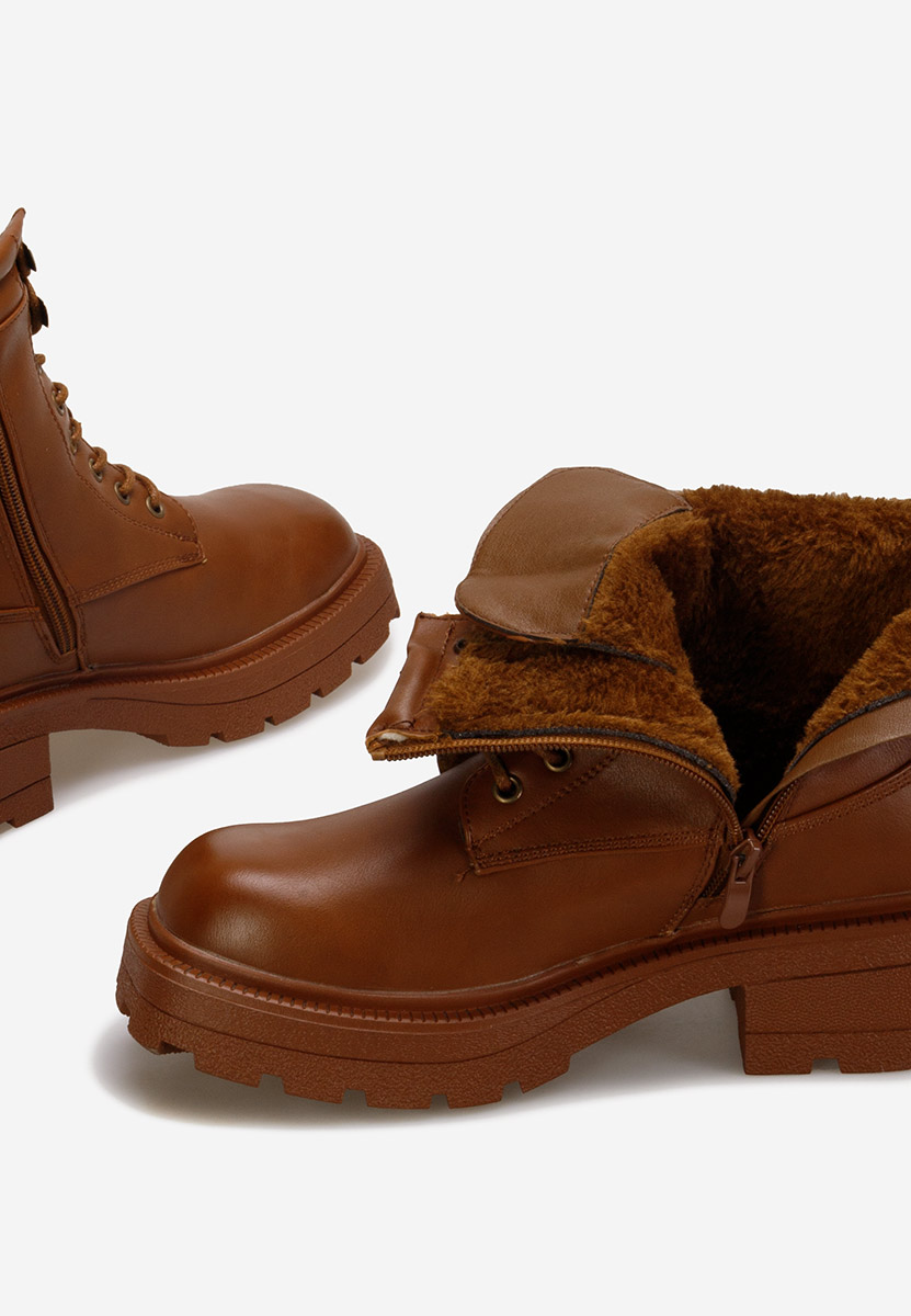 Ženski gležnjari Raliana Rjava