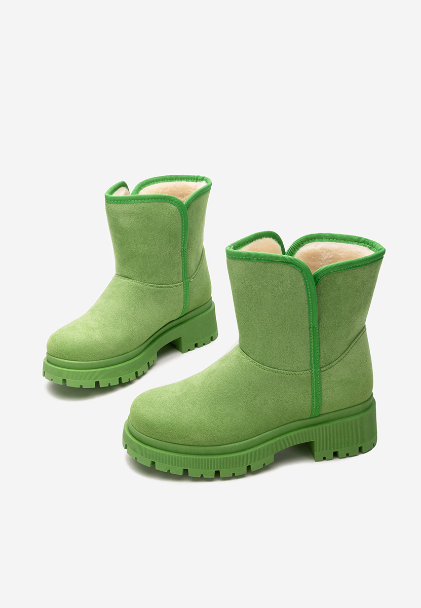 Škorenj tip Ugg Octavia zelena